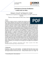 Environmental Impacts of Seawater Desalination: Arabian Gulf Case Study