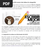 10 Consejos para Escribir Mejor (Sin Faltas de Ortografía) - Emezeta PDF