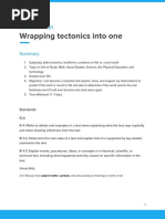 Wrapping Tectonics Into One: Lesson Plan