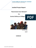 Detailed Project Report: "Government User Network" For Service Delivery at Village Level