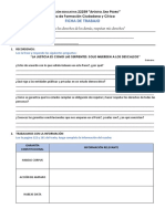 Ficha de Trabajo 5° Grado