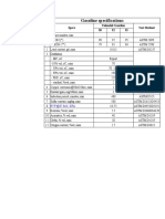 Specification of Gasoline PDF