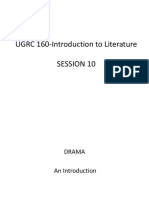 UGRC 160-Introduction To Literature Session 10