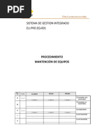 ELI - pro.EQ-001 - Procedimiento Mantención de Equipos