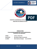 Plan de Responsabilidad Social Empresarial-Consorcio Rio Mantaro (Astaldi S.P.A. & Gym S.a.)