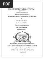 Airline Reservation System: Mr. Vijay Kothawade