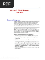 Microsoft Win32 Internet Functions: Purpose and Background