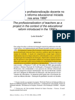 SCHEIBE (2014) - O Projeto de Profissionalização Docente No Contexto Da Reforma Educacional Iniciada Nos Anos 1990