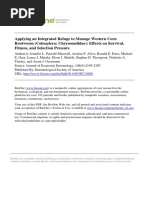 Petzold-Maxwell 2013. Applying An Integrated Refuge To Manage Western Corn Rootworm Effects On Survival, Fitness, and Selection Pressure