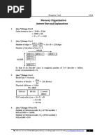 Memory Organization: Answer Keys and Explanations