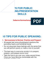 Tips For Public Speaking