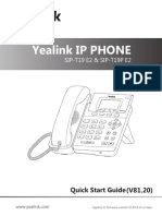 Yealink SIP-T19 E2 & T19P E2 Quick Start Guide V81 20