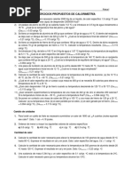 9.1. Ejercicios Propuestos de Calorimetría