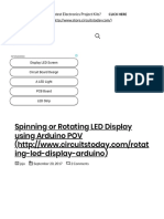 Spinning - Rotating LED Display Using Arduino POV