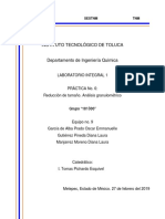 Practica 6. Reucion de Tamaño Analisis Granulometrico