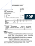 Silabo Por Competencias de Balance de Materia y Energia