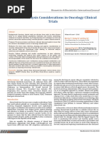 Data and Analysis Considerations in Oncology Clinical Trials