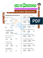 Ejercicios de Cuatro Operaciones para Segundo de Secundaria