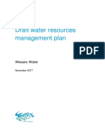 Wessex Water Draft Water Resources Management Plan 2019 Technical Report PDF