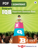 STD 10th Iqb Geography English Medium MH Board