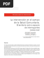 Canali Constanza 2017 La Intervencion en El Campo de La Salud Comunitaria El Territorio Como Espacio de Interrogantes