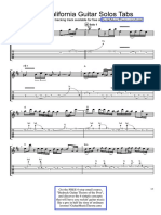 Hotel California Guitar Solo Tabs