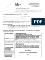 Financial Certification Form