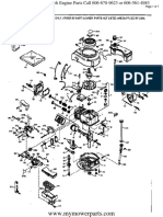 Tecumseh Engine Parts Manual TVS100 44050G