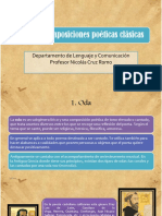 Tipos de Composiciones Poéticas Clásicas