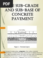 The Sub-Grade and Sub-Base of Concrete Pavement