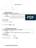 Conversion de Decimal A Fraccion Finita e Infinita