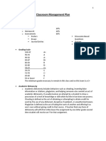 440s - Classroom Management Plan