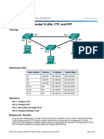 2.1.4.5 Lab - Configure Extended VLANs, VTP, and DTP