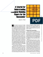 A Tutorial For Understanding Ecological Modeling Papbrs For THB