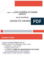 Agent-Based Modelling of Complex Systems