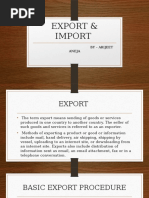 Export & Import