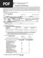 Tracer Study Questionnaire: A. Personal Information