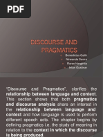 Discourse and Pragmatics