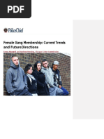 Female Gang Membership - Current Trends and Future Directions - Police Chief Magazine