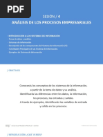 Análisis de Los Procesos Empresariales: Sesión / 4