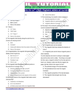 MCQ Based On Activity For 10th Cbse Magnetic Effect of Curren1