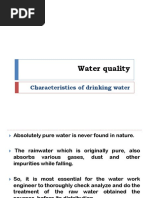 Water Quality: Characteristics of Drinking Water