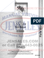 Deutz Allis d3006 Tractor Parts Manual SN 7487 8433 Up PDF