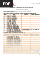 Tarc 2019 Time Table