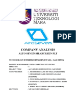 Ent600 CASE STUDY REPORT