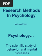 Research Methods in Psychology