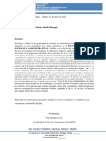 Modelo de Oficios Solicitud de Comunidad para Las 120 Horas