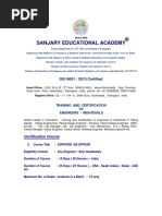 Sanjary Educational Academy: ISO 9001: 2015 Certified