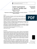 Environmental Segmentation Alternatives: Buyers' Profiles and Implications