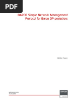 BARCO Simple Network Management Protocol For Barco DP Projectors